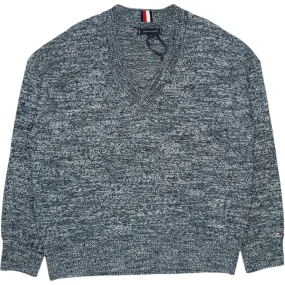 Tommy Hilfiger Green/Multi V-Neck Sweater