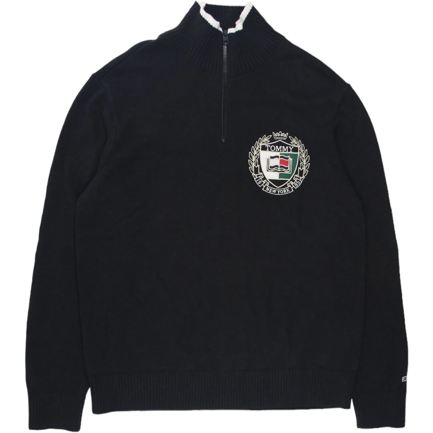 Tommy Jeans Black 1/4 Zip Sweater