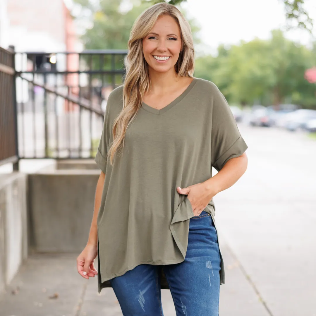 Top, Light Olive