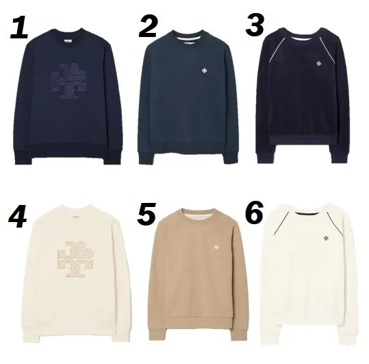 Tory Burch crew neck long sleeves cotton logo tee