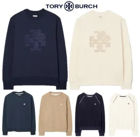 Tory Burch crew neck long sleeves cotton logo tee