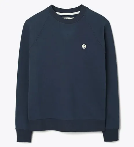 Tory Burch crew neck long sleeves cotton logo tee