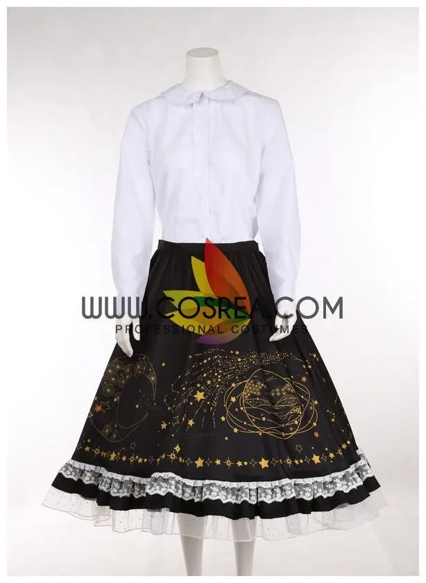 Touhou Marisa Kirisame Cosplay Costume with Starry Design