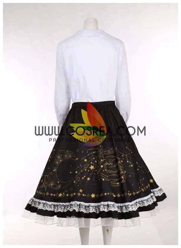 Touhou Marisa Kirisame Cosplay Costume with Starry Design