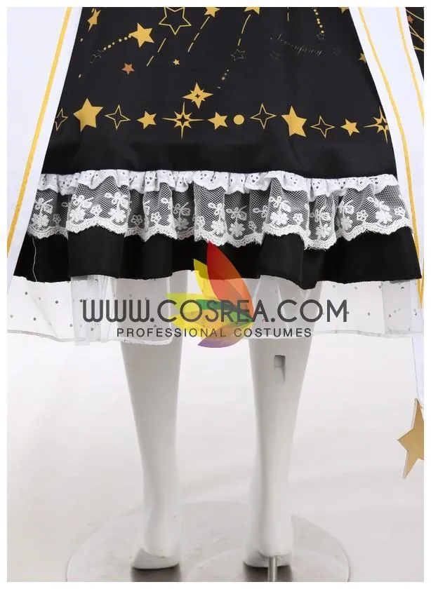 Touhou Marisa Kirisame Cosplay Costume with Starry Design