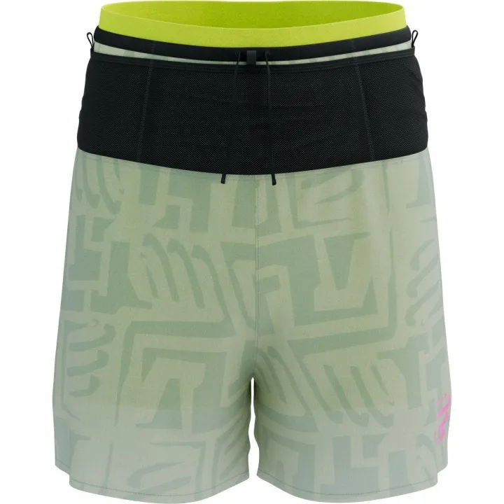 Trail Racing 2-In-1 Short for Men Sugar Swizzle/Ice Flow Safety Yellow