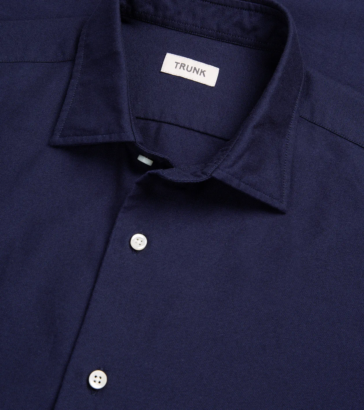 Trunk Audley Cotton Oxford Shirt: Navy