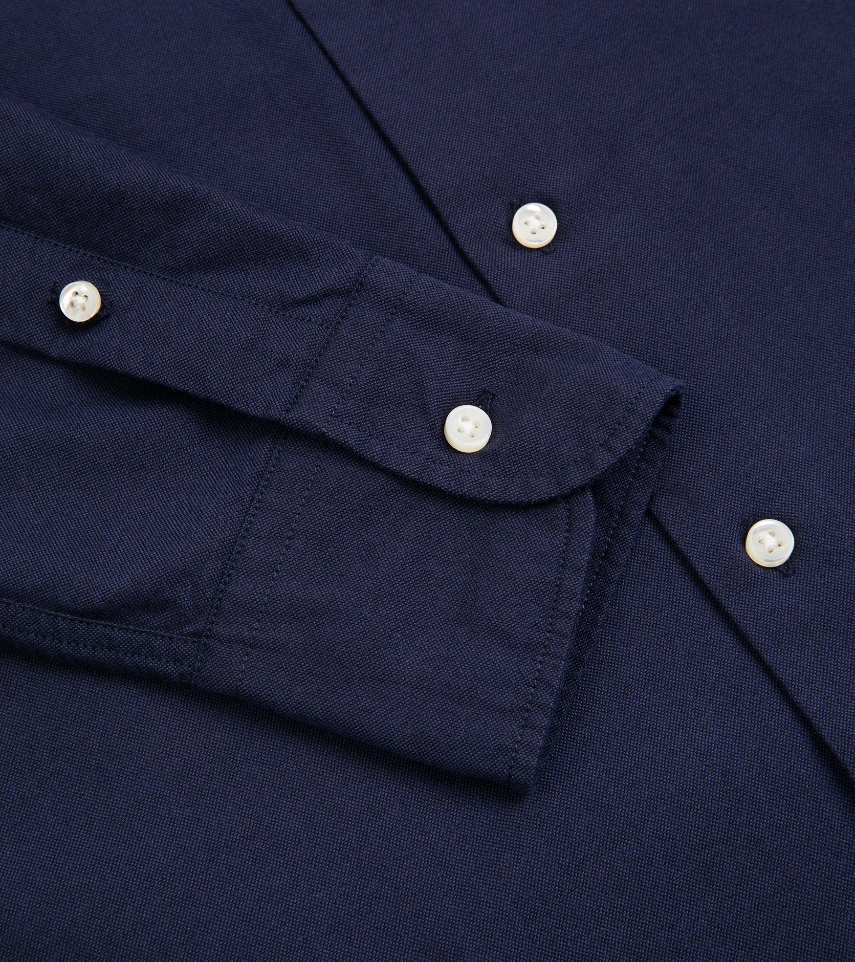 Trunk Audley Cotton Oxford Shirt: Navy