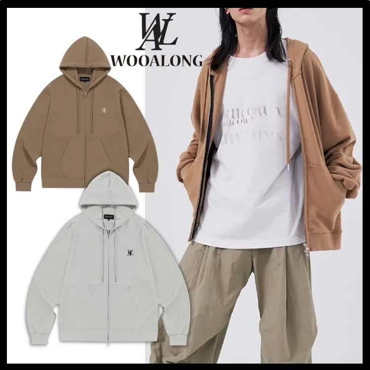 Unisex Hoodies & Sweatshirts with Street Style Logo - WOOALONG