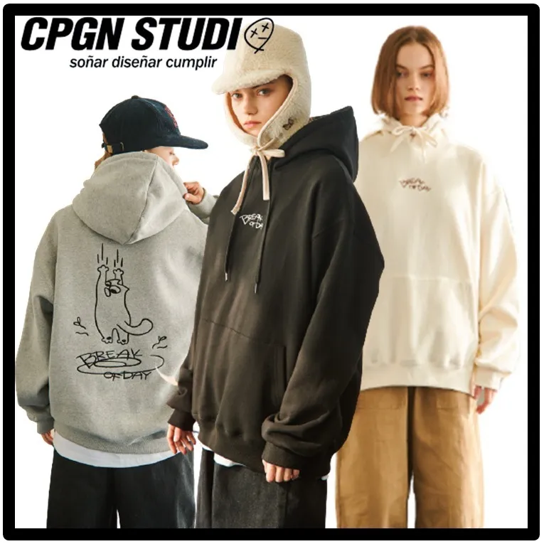 Unisex Logo Hoodies & Sweatshirts - COMPAGNO Street Style