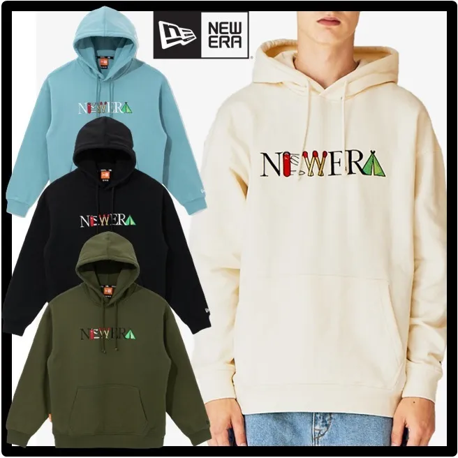 Unisex Street Style Logo Hoodies by New Era