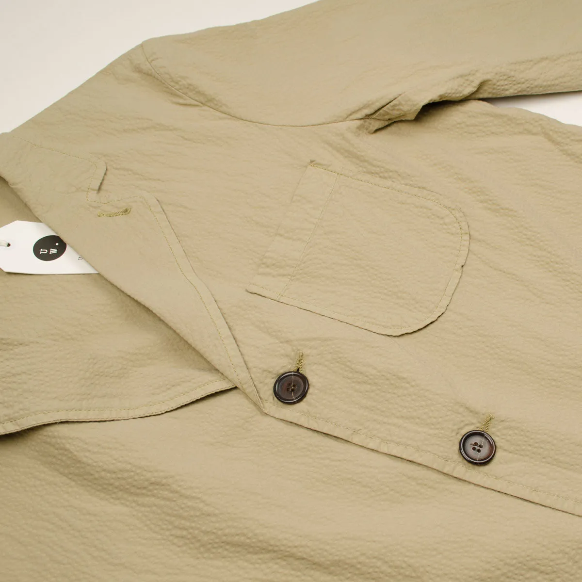 Universal Works Seersucker II Three Button Jacket Summer Oak