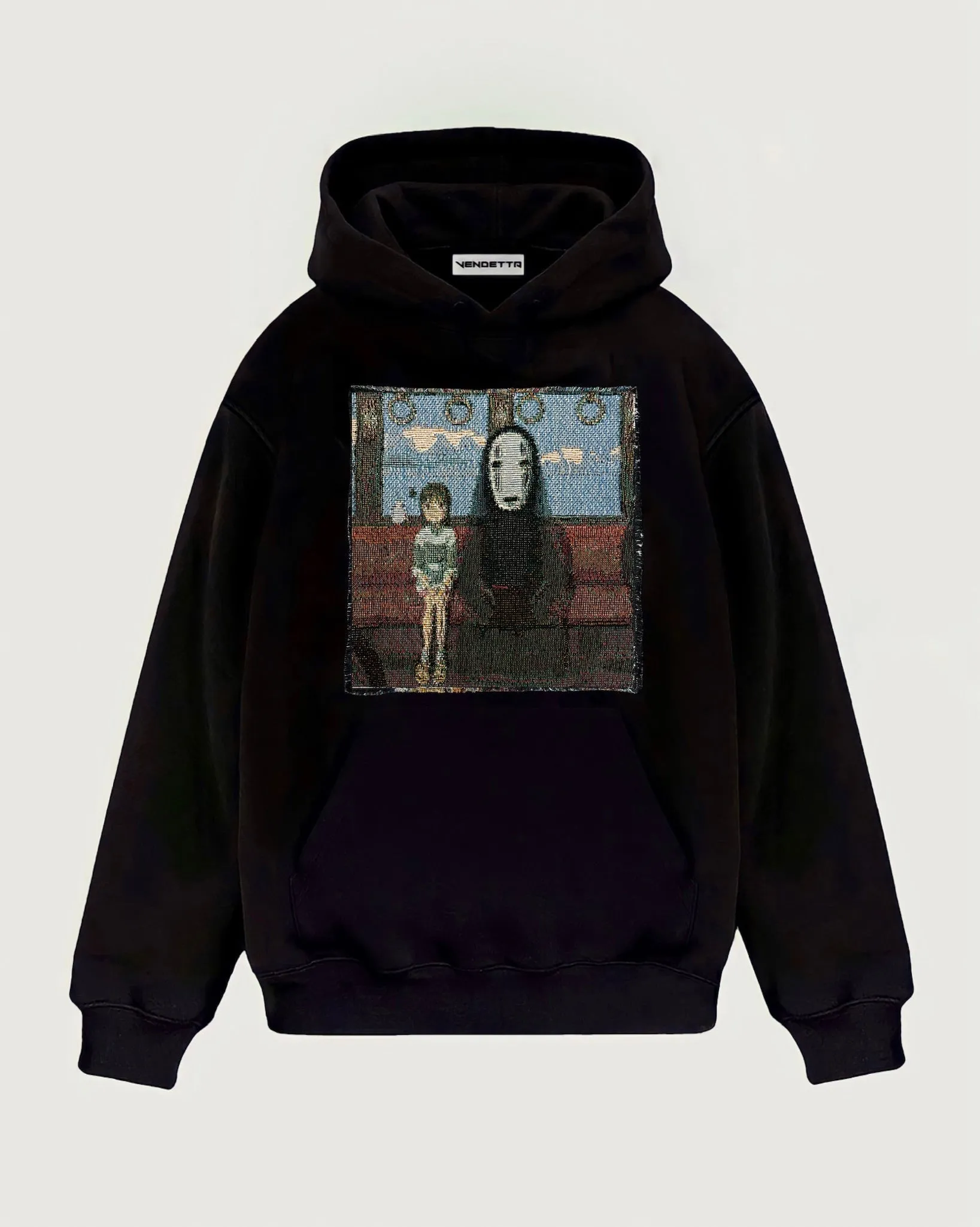 VA-SS22-529 NO FACE TAPESTRY HOODIE