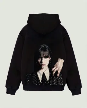 VA-SS22-557 WEDNESDAY ADDAMS TAPESTRY HOODIE