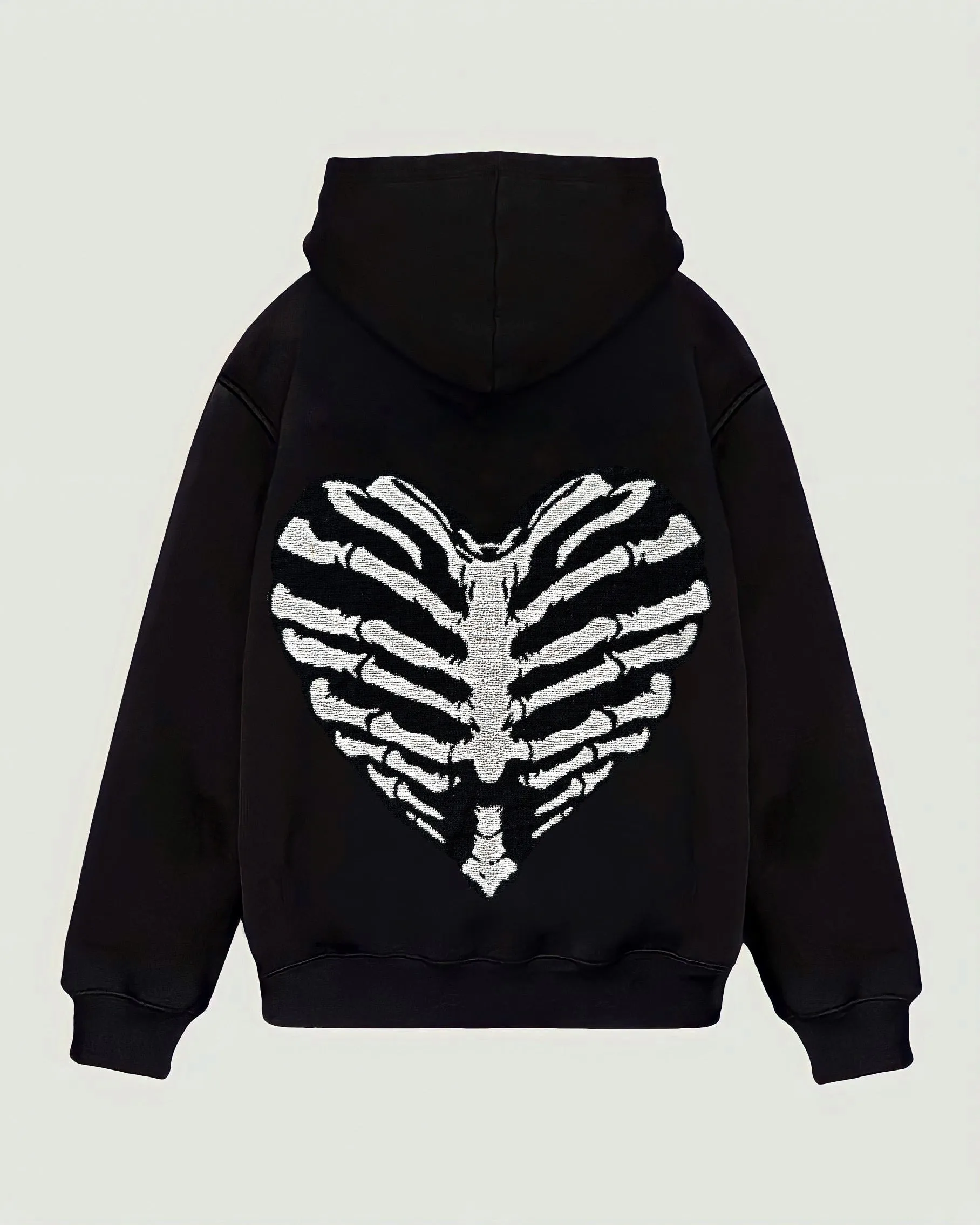 VA-SS22-616 RIB HEART TAPESTRY HOODIE