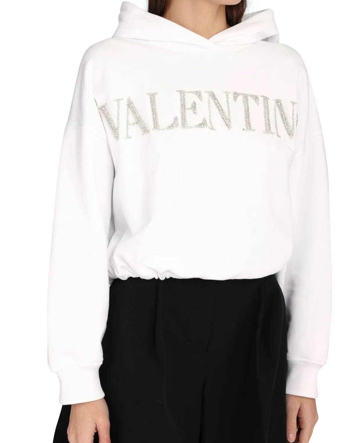 Valentino Street Style Long Sleeves Cotton Logo