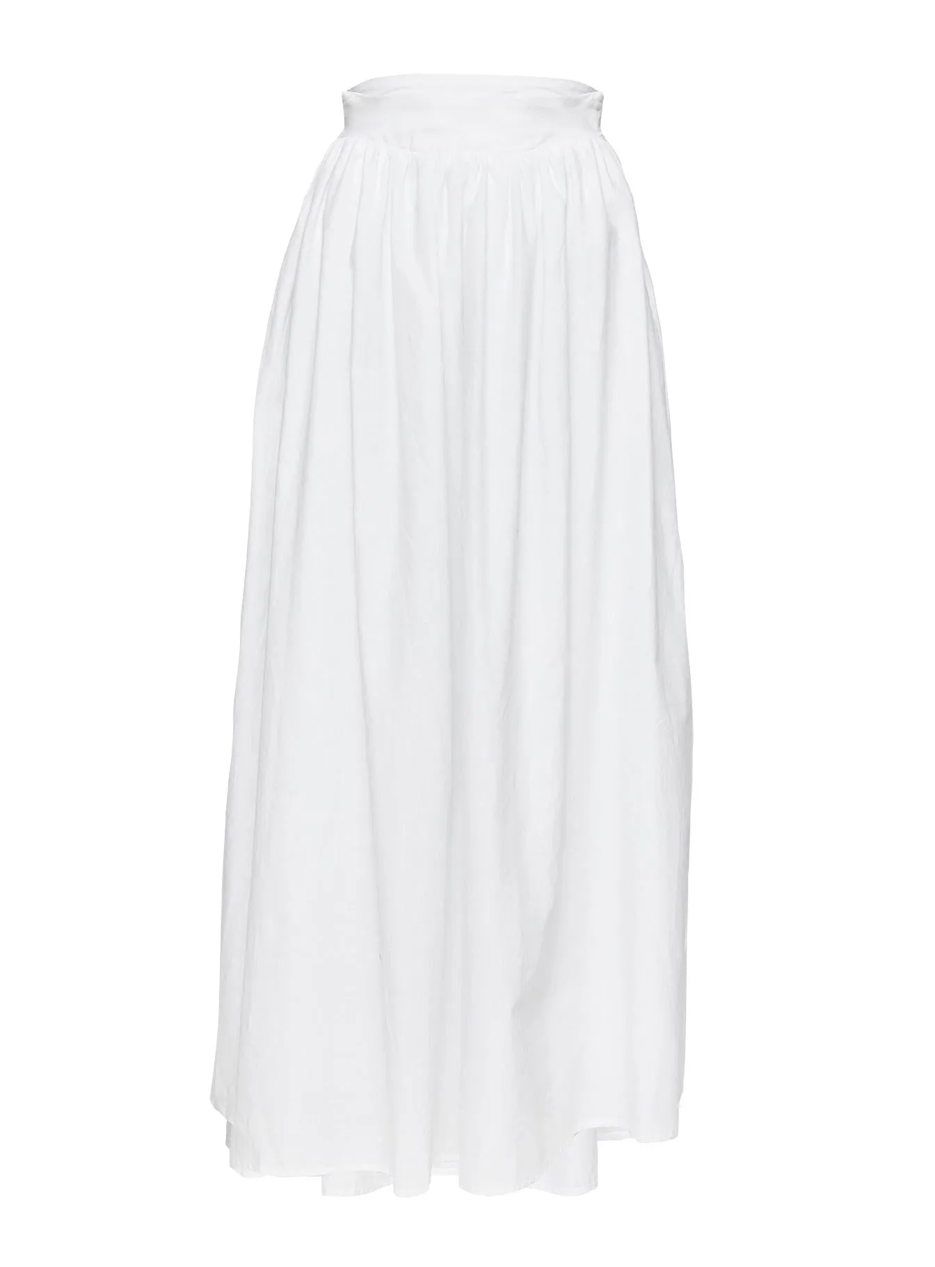 Valerio White Maxi Skirt