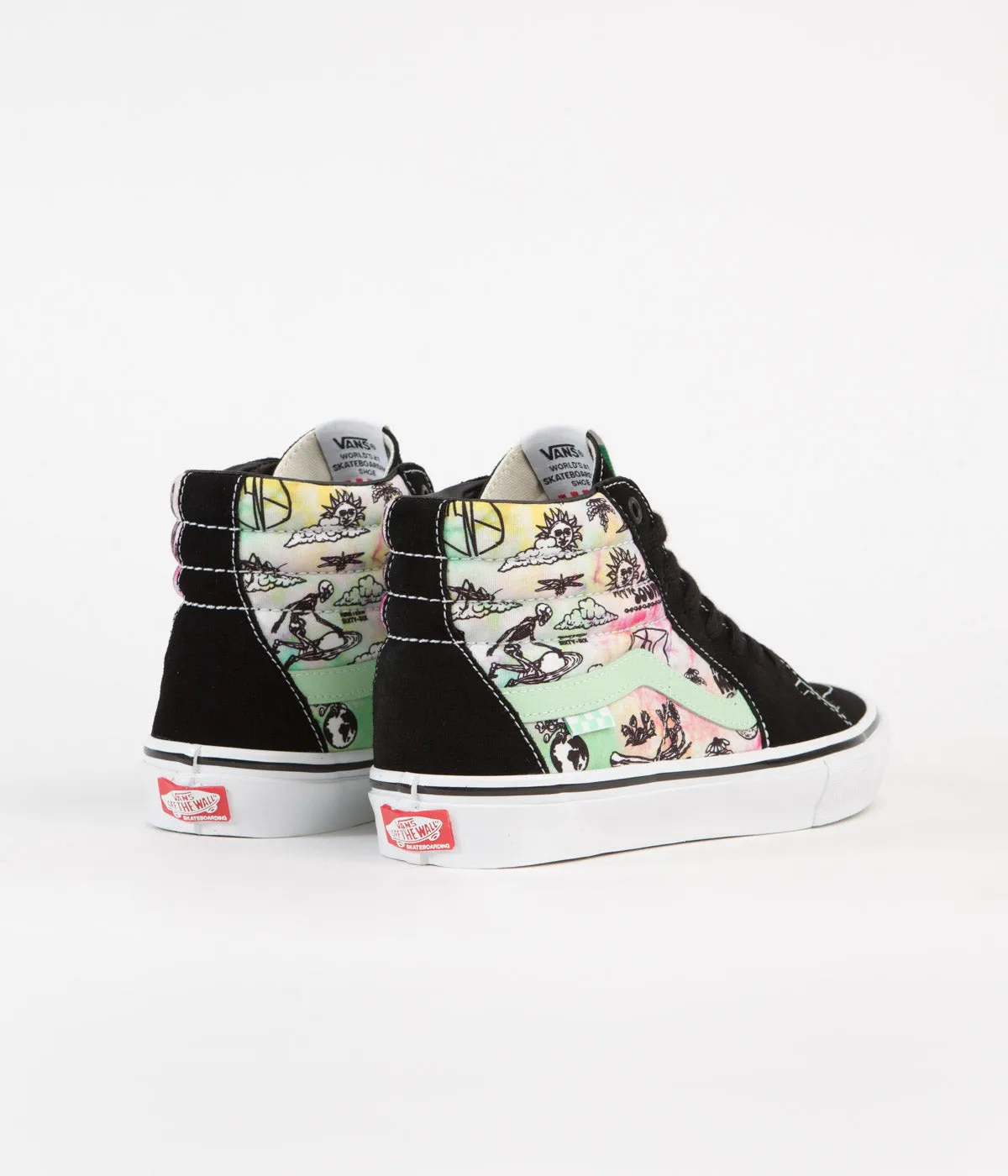 Vans Skate SK8-Hi Shoes - (Shroom Doom) Black / Green Ash