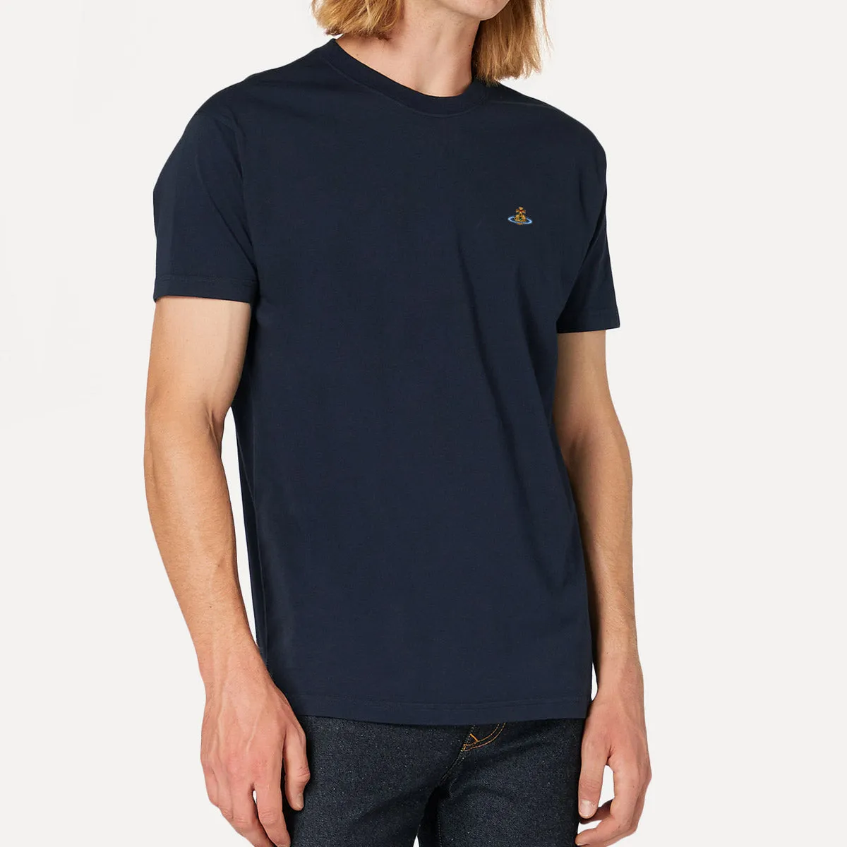 Vivienne Westwood Multicolour Orb T-Shirt Navy