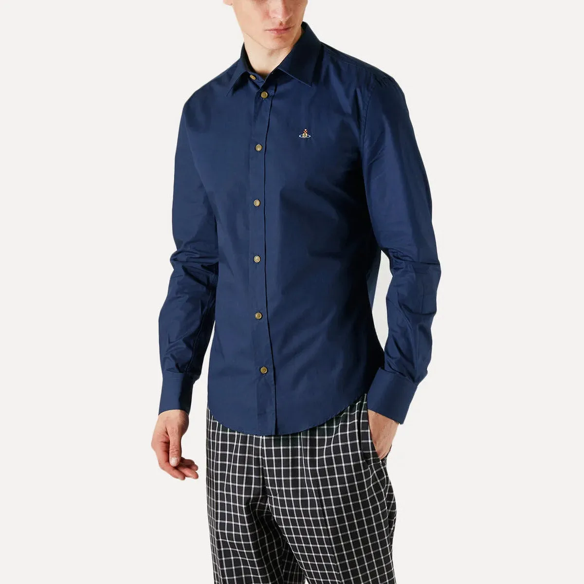 Vivienne Westwood Navy Slim Shirt