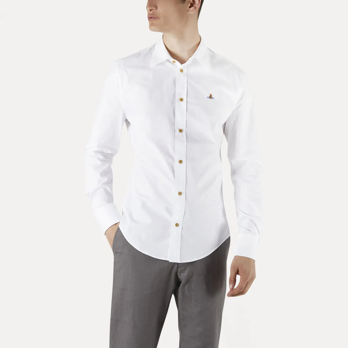 Vivienne Westwood - White Slim Fit Shirt.