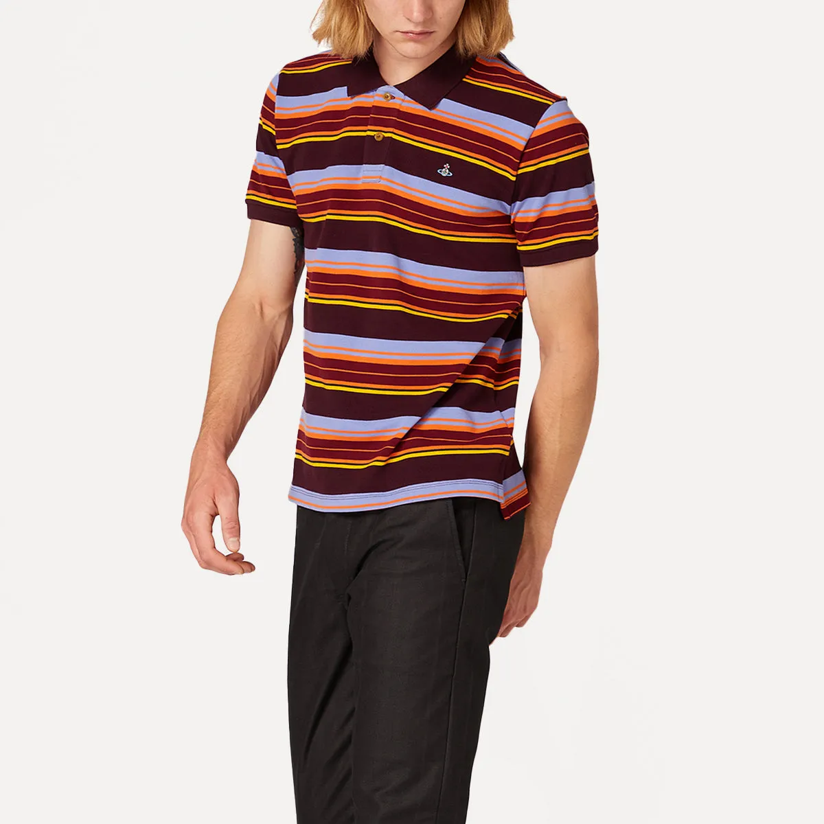 Vivienne Westwood - Winetasting Orange Striped Polo