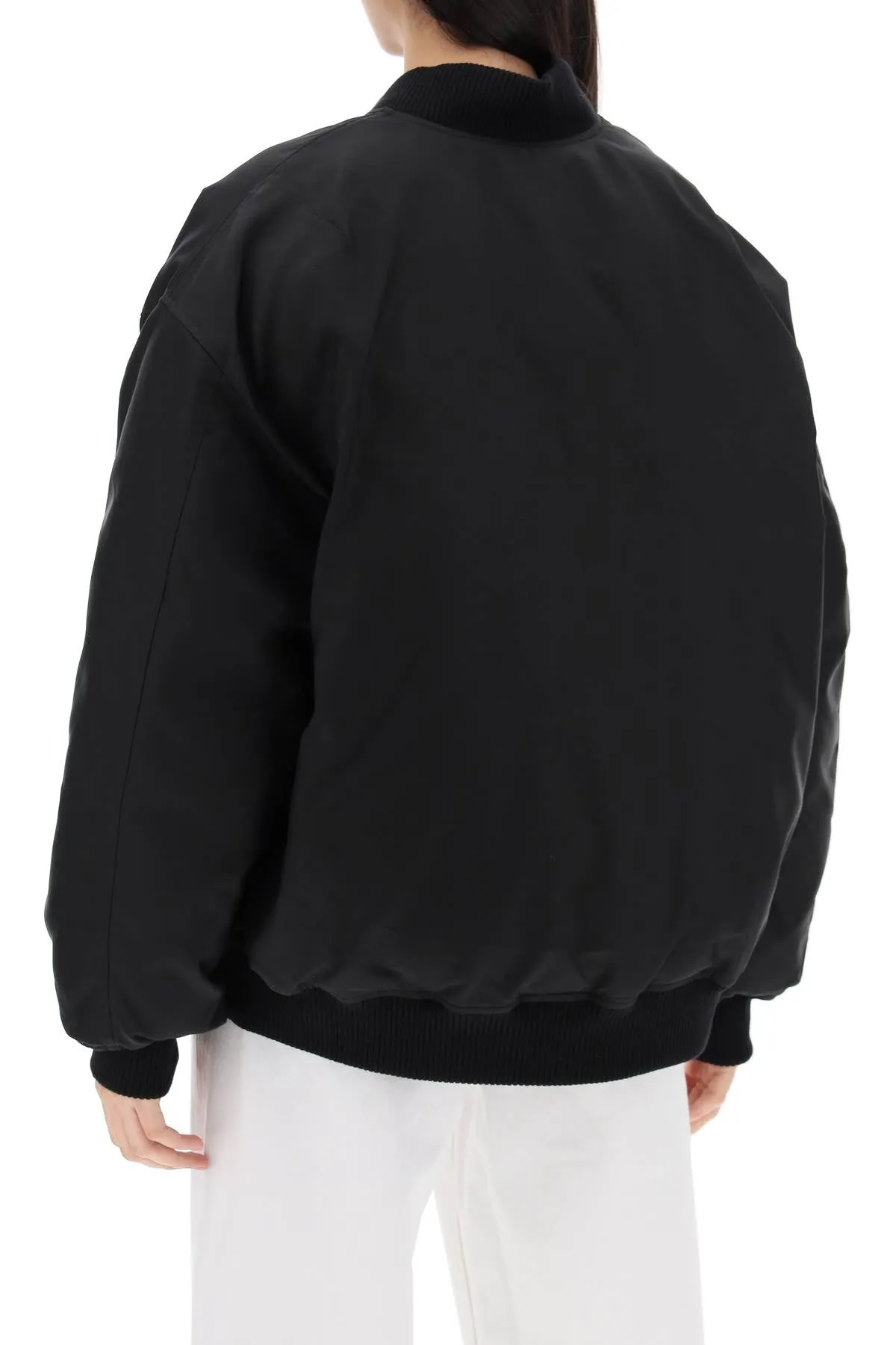 Wardrobe.Nyc Reversible Bomber Jacket   Black