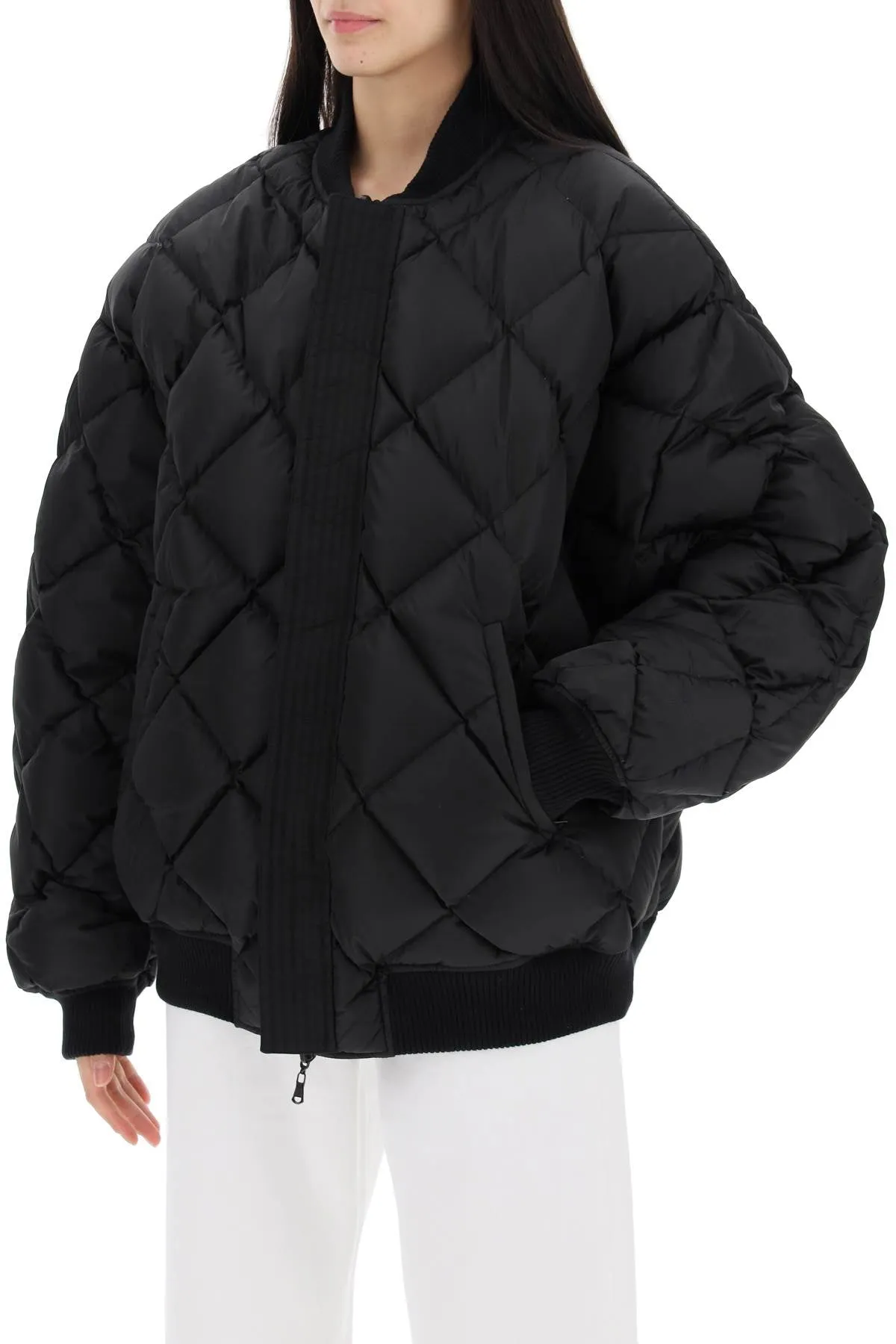 Wardrobe.Nyc Reversible Bomber Jacket   Black