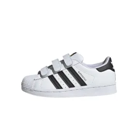 White Black Superstar Sneakers Kids