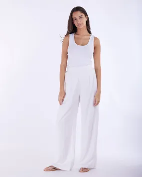 White Cancun Linen Pants