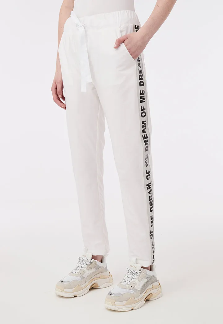 White Running Trousers