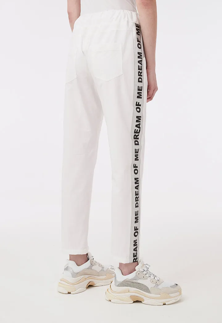 White Running Trousers