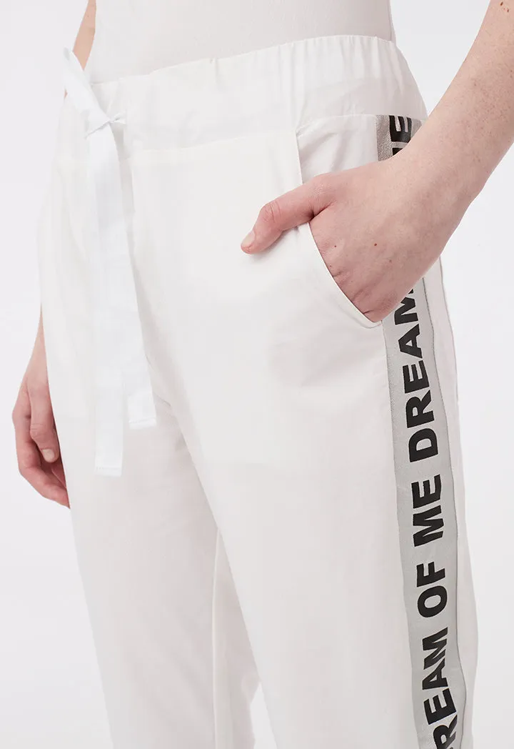 White Running Trousers