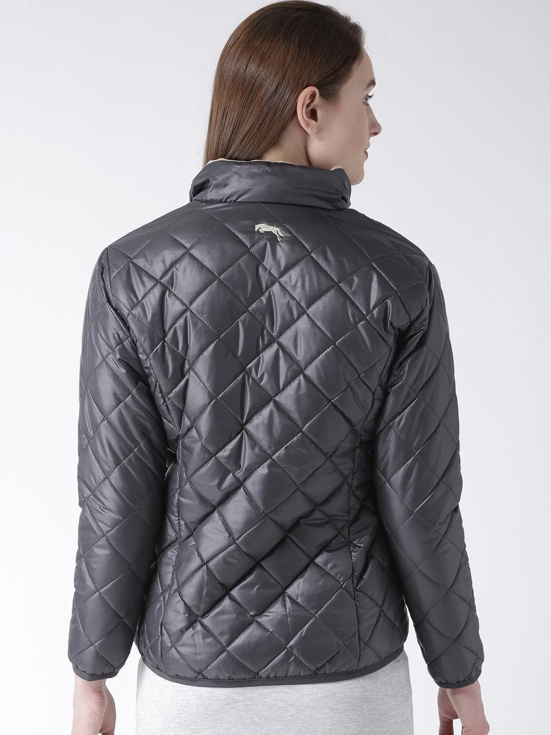 Women Full Sleeves Puffer Jacket