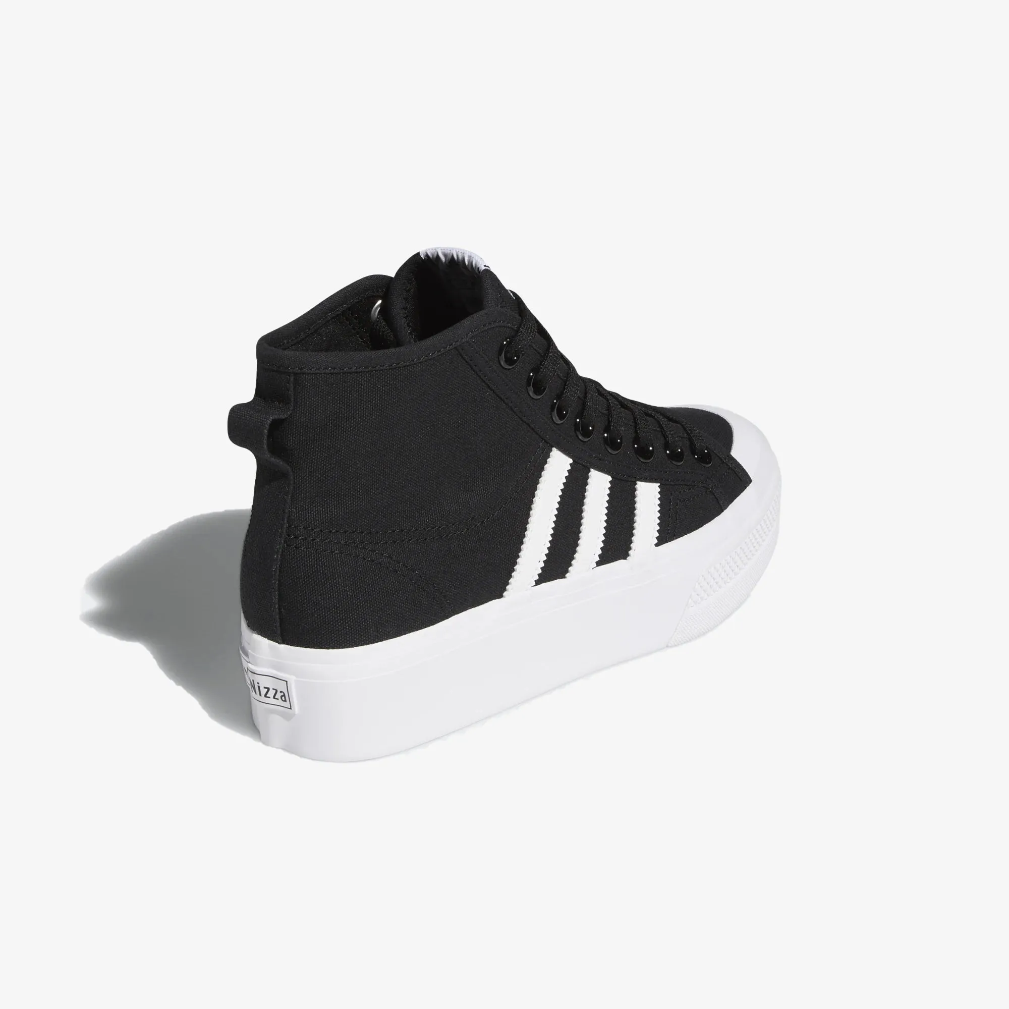 Women's black platform mid sneakers - Nizza