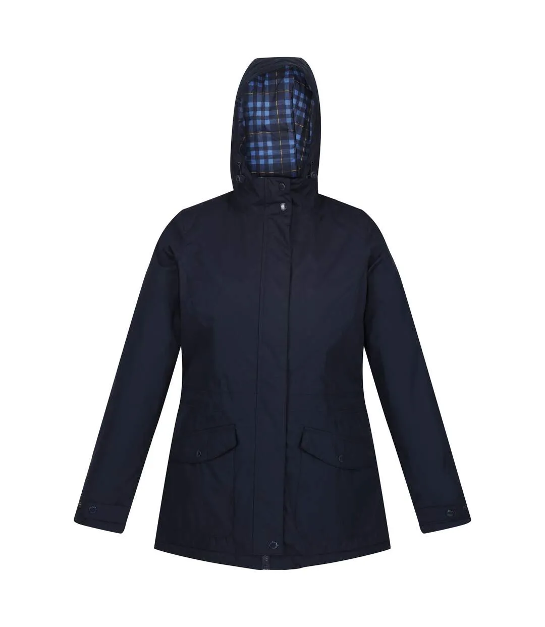 Womens/ladies brigida waterproof jacket navy check Regatta