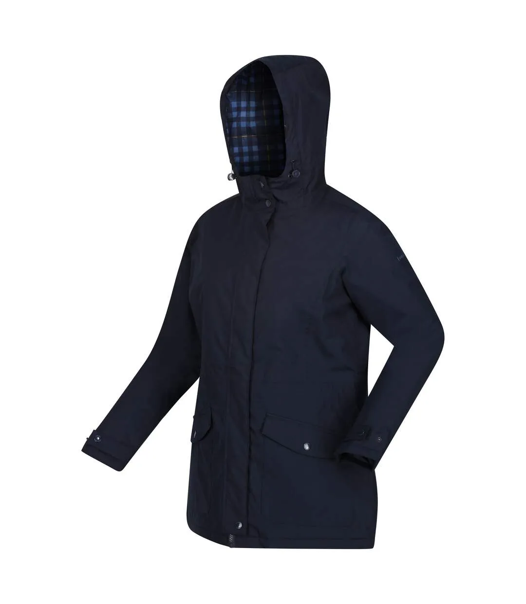 Womens/ladies brigida waterproof jacket navy check Regatta