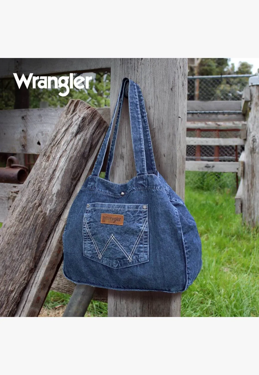 Wrangler Denin Pocket Tote Bag