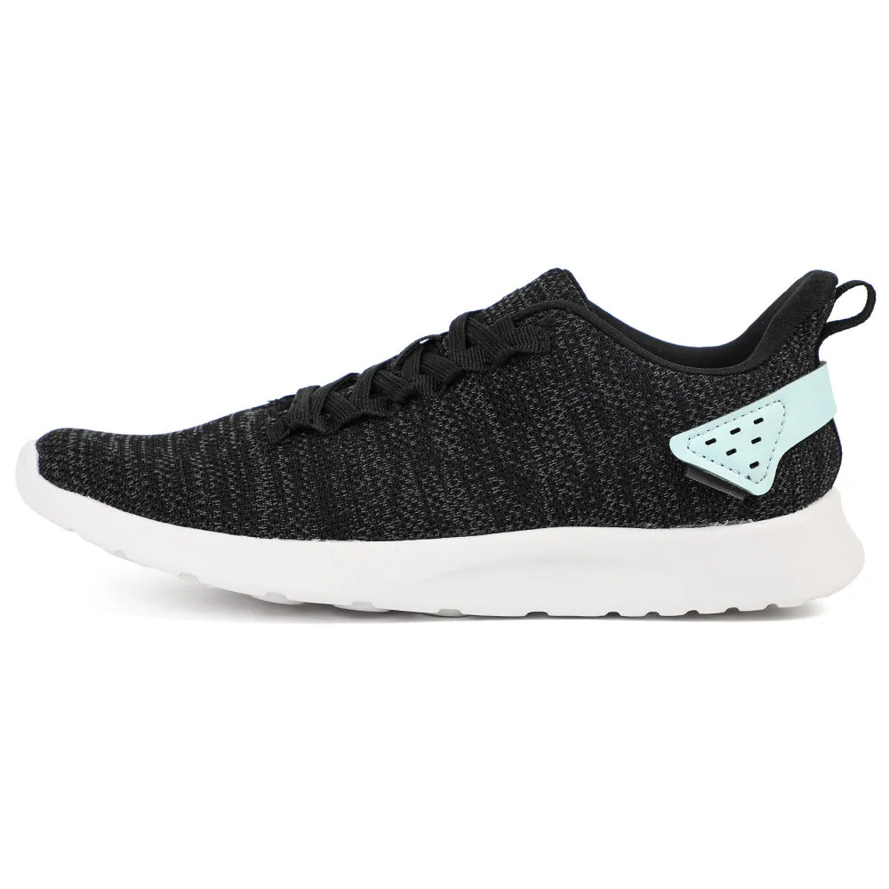 Xflow Foam Women's Slip On Walking Shoes Lightweight Casual Running Sneakers - Black White.