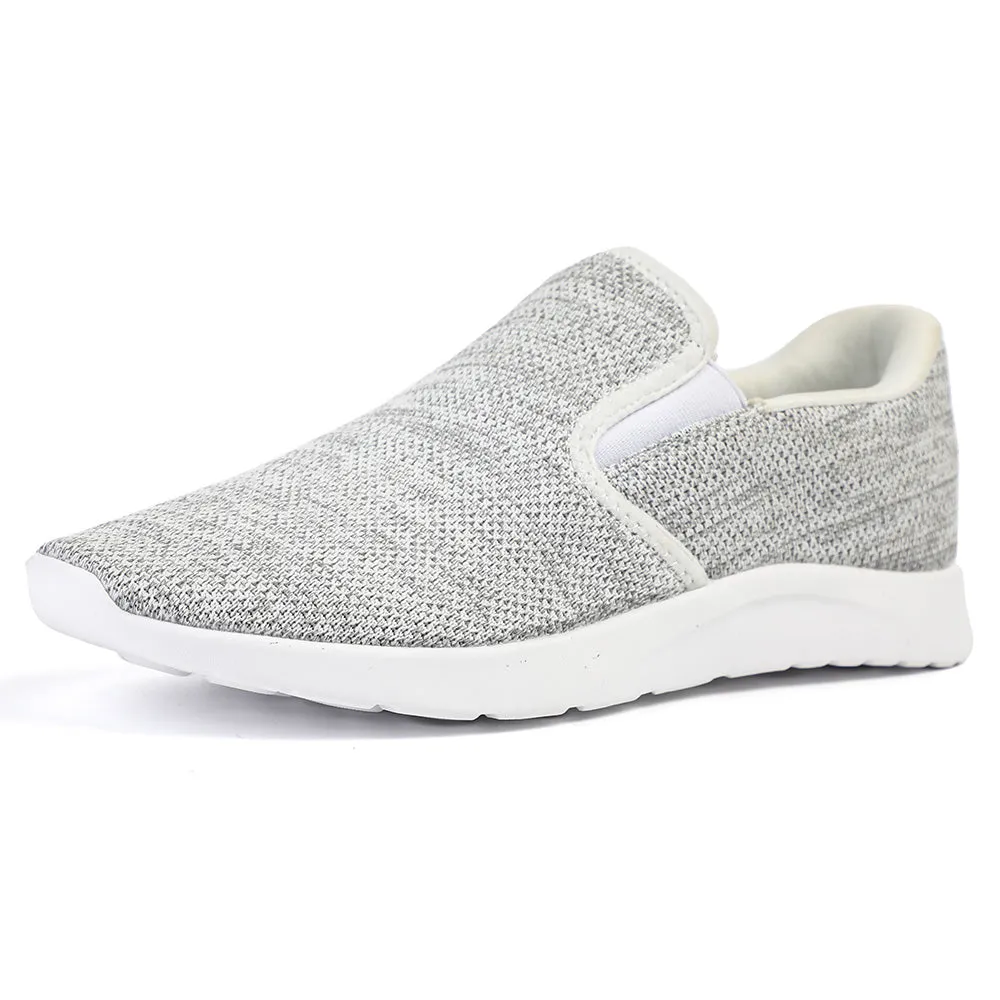 Xflow Foam Women's Slip On Walking Shoes - White Grey.