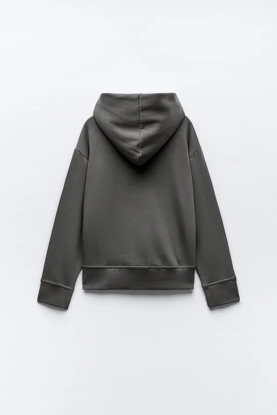 ZARA Studded Street Style Long Sleeves Plain - Buy Online