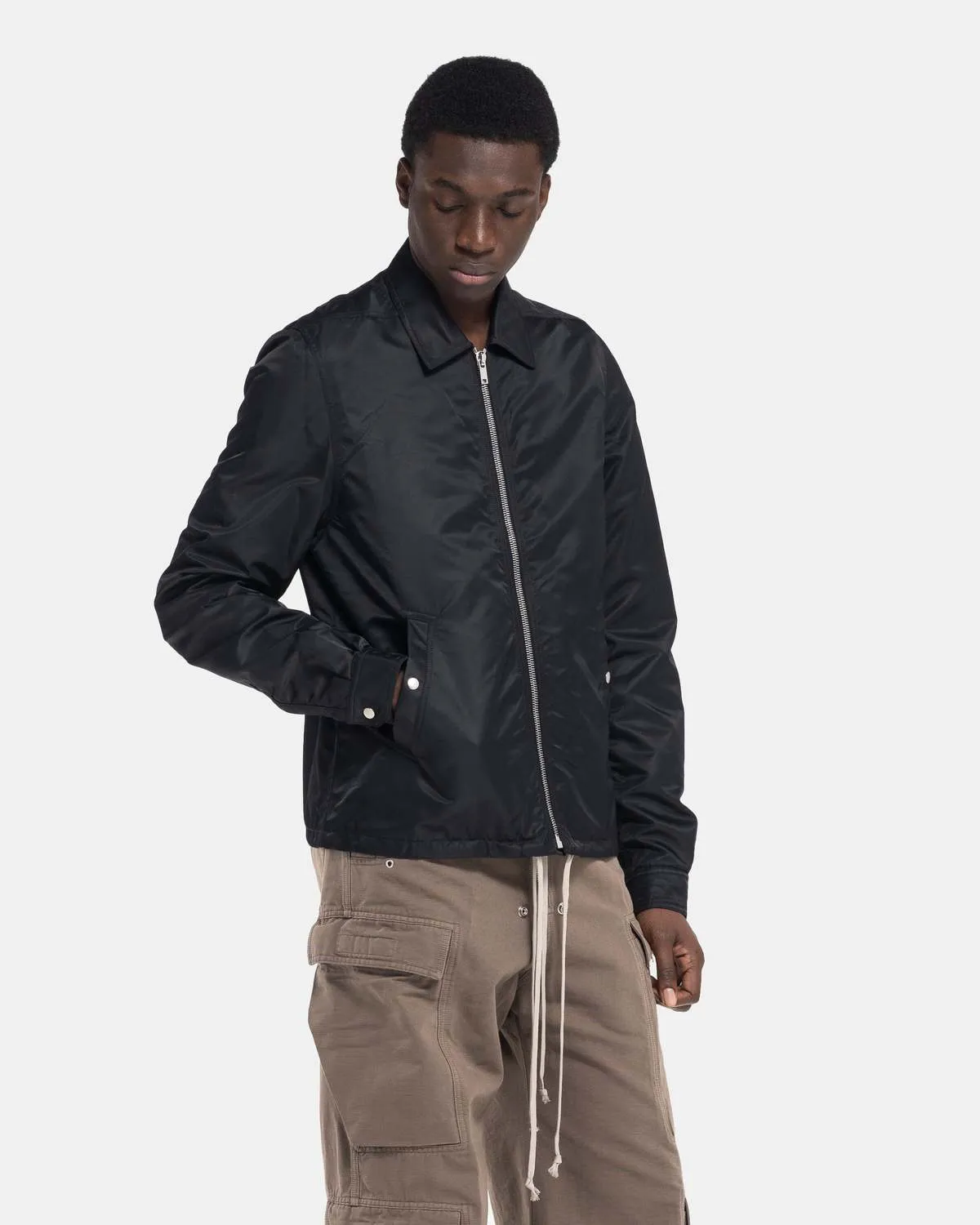 Zipfront Jacket - Black